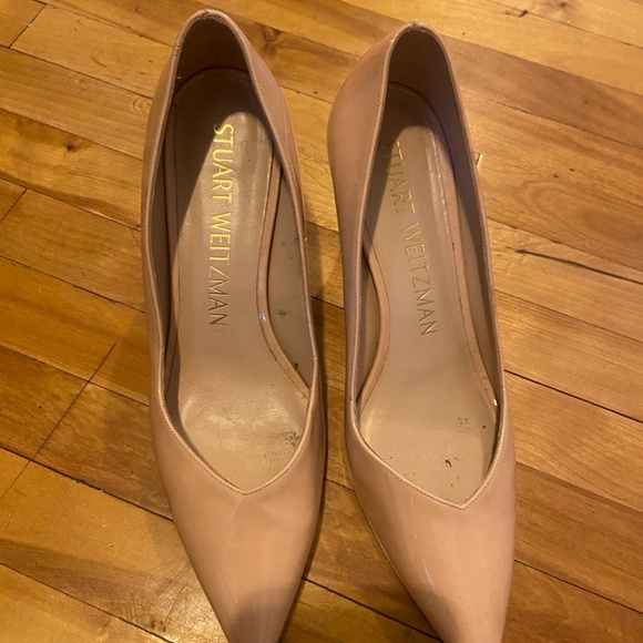 Stuart weitzman patent beige pink heels - Picture 2 of 6